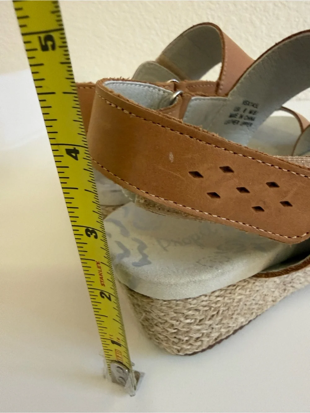 Propet | Madrid Strappy Espadrille Leather Wedge Sandals | NWOT | 8